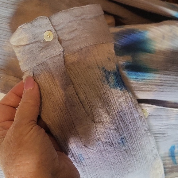 Kyla Seo cotton gauze button down blouse - Picture 3 of 8